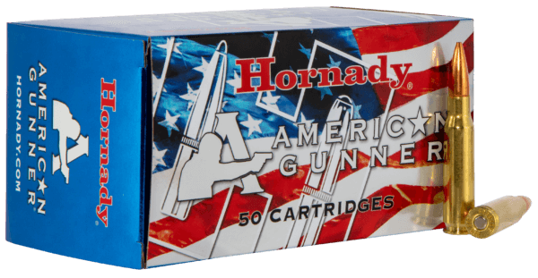 Hornady 80967 American Gunner  308 Win 155 gr Hollow Point Boat Tail 50 Per Box/ 10 Case