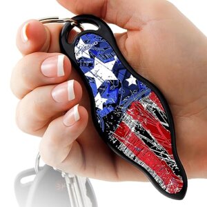 MUNIO Original Self Defense Keychain Kit – Self Protection Personal Safety Essentials, Portable Defense Kubotan, Legal for Airplane Carry – TSA Approved – Made in USA (Urban Patriot)