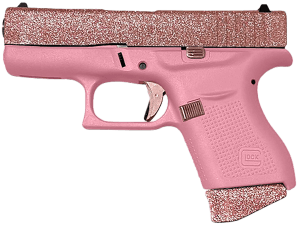 Glock PX4350204FRMOSGLAM G43X MOS Sub-Compact Frame 9mm Luger 10+1 3.41″ Black GMB Barrel  Glamour Mock Up Cerakote MOS Cut/Serrated Steel Slide  Pink Cerakote Polymer Frame w/Picatinny Rail  Textured Polymer Grip  Ambidextrous