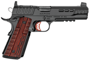 Kimber Mfg Inc 3000452  Rapide Heat OR 45ACP 8+1 5″ White Dot Stainless Steel Slide Kimpro II Black G10 Grip