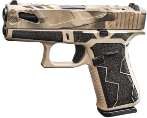 Glock PX4350204FRMOSNBRKUPF G43X MOS Sub-Compact Frame 9mm Luger 10+1 3.41″ Black GMB Barrel Tan/Black Breakup Pattern MOS Cut/Serrated Steel Slide Tan/Black Cerakote Polymer Frame w/Picatinny Rail Black Textured Polymer Grip Ambidextrous