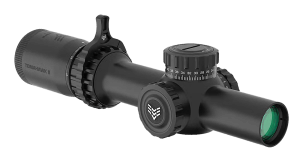 Swampfox Optics THK14241RB Tomahawk II  Black 1-4x24mm 30mm Tube BDC Red Reticle