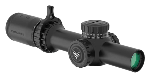 Swampfox Optics THK16241RB Tomahawk II  Black 1-6x24mm 30mm Tube BDC Red Reticle