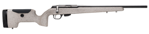 Tikka JRT1XU309 T1X UPR 17 HMR 10+1 20″ Black Threaded Barrel  Black Drilled & Tapped Steel Receiver  Desert Sand Textured Fixed Carbon Fiber/Fiberglass Stock  Right Hand