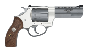 Charter Arms 72335 Pathfinder II 22LR 8-shot Revolver Anodized & Stainless Steel, Standard Hammer, Wood Grip, Fixed Alum Sight, 3.5″ Barrel