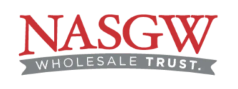 Logo for NASGW Wholesale Trust, featuring large red block letters NASGW above the phrase "WHOLESALE TRUST."