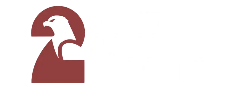 A dark red, stylized logo combining the number '2' with the head of an eagle, commonly used to symbolize Second Amendment rights advocacy.