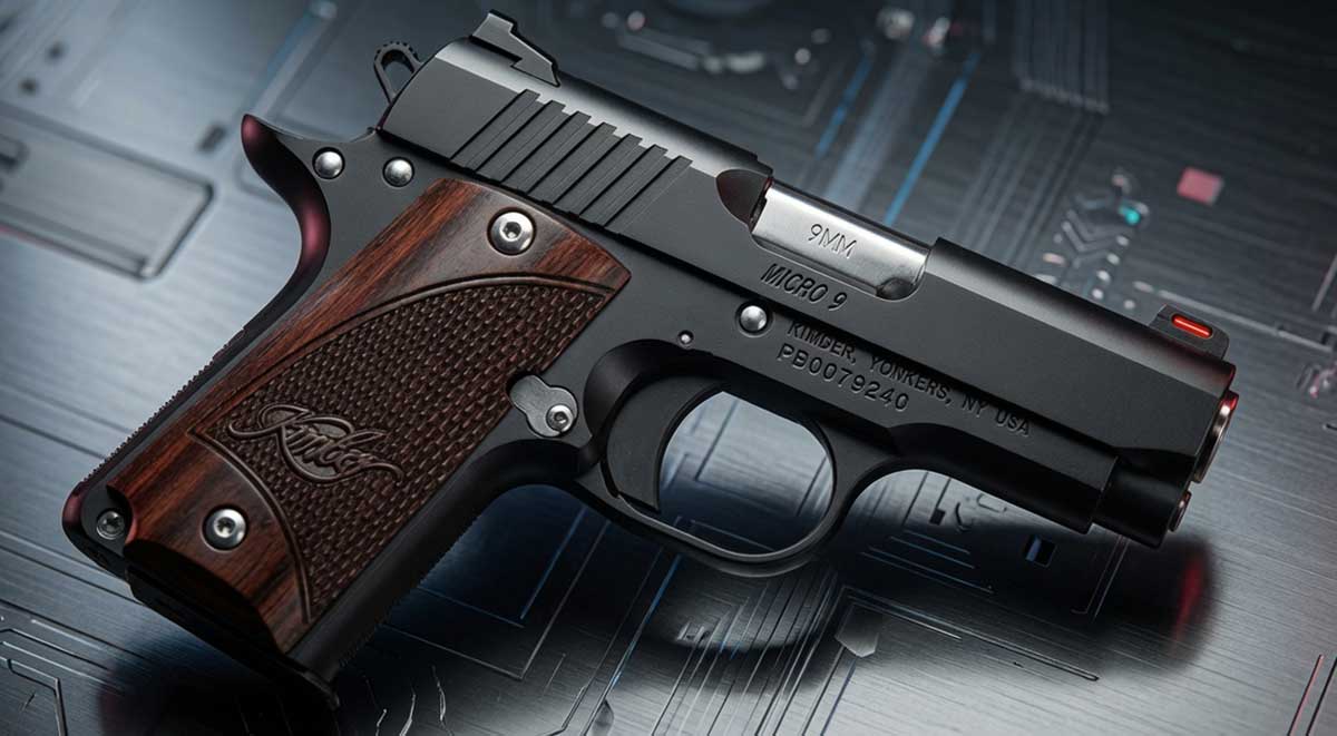 Kimber Micro 9 RTC-K Bundle on shooting bench